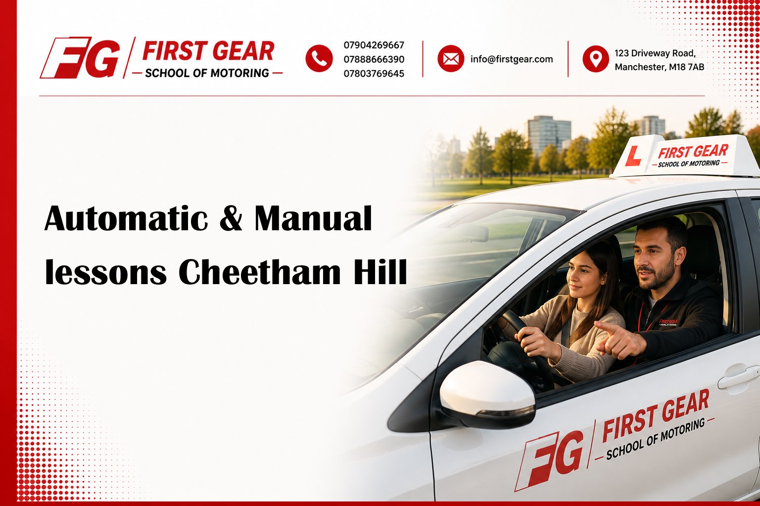 Automatic & Manual lessons Cheetham Hill