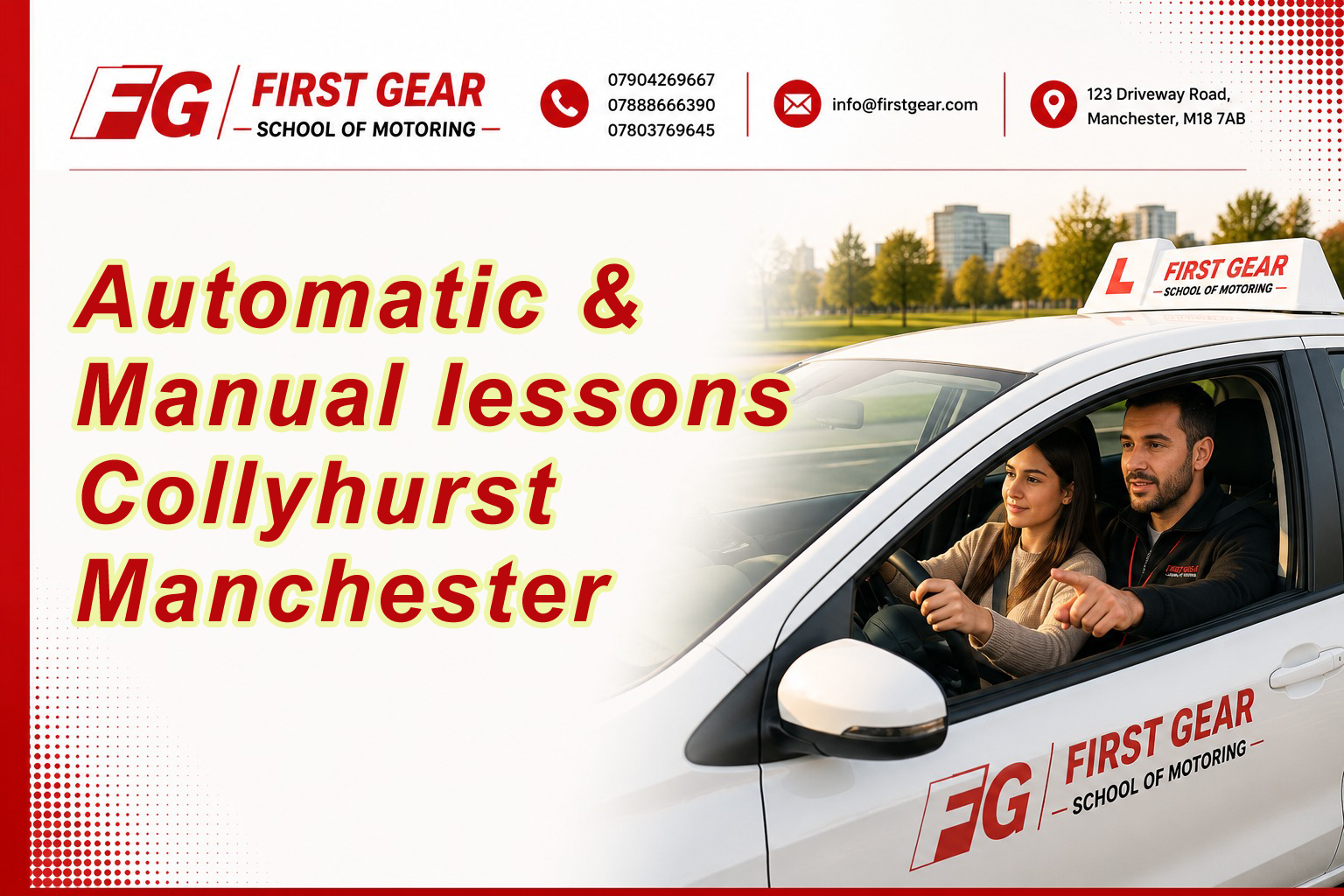 Automatic & Manual lessons Collyhurst Manchester