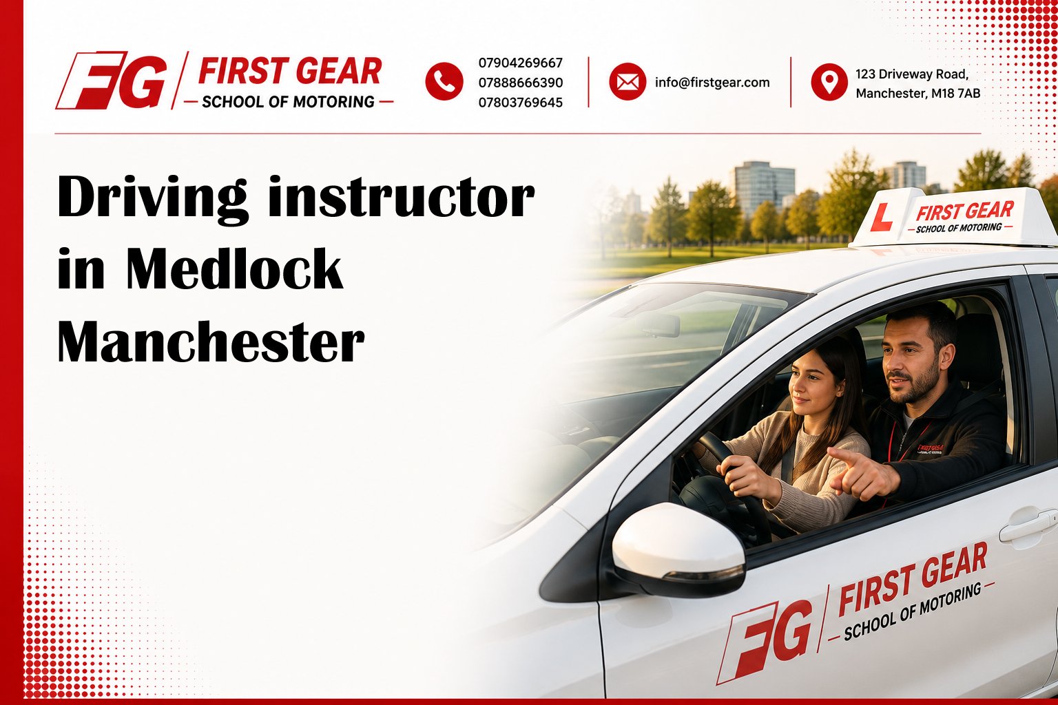 Driving instructor in Medlock Manchester