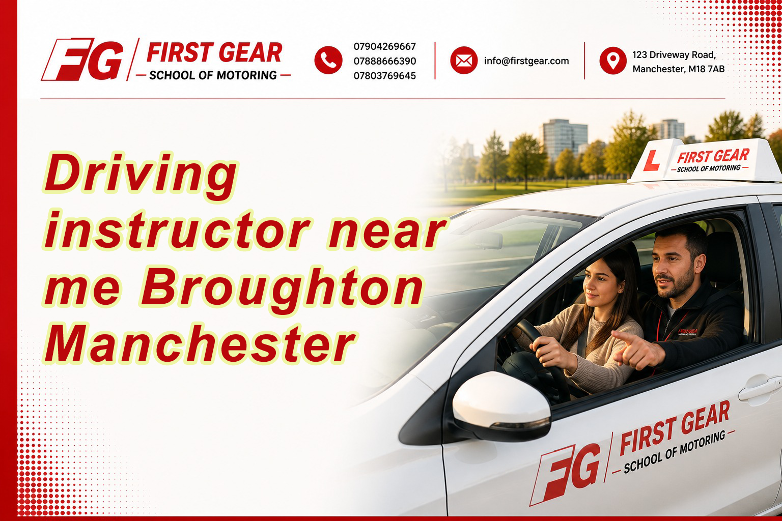 Driving instructor near me Broughton Manchester