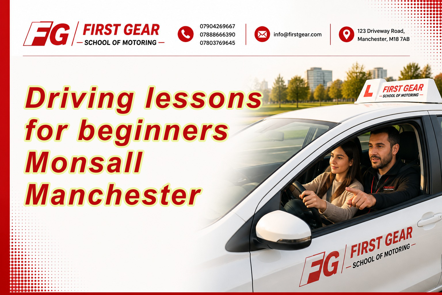 Driving lessons for beginners Monsall Manchester
