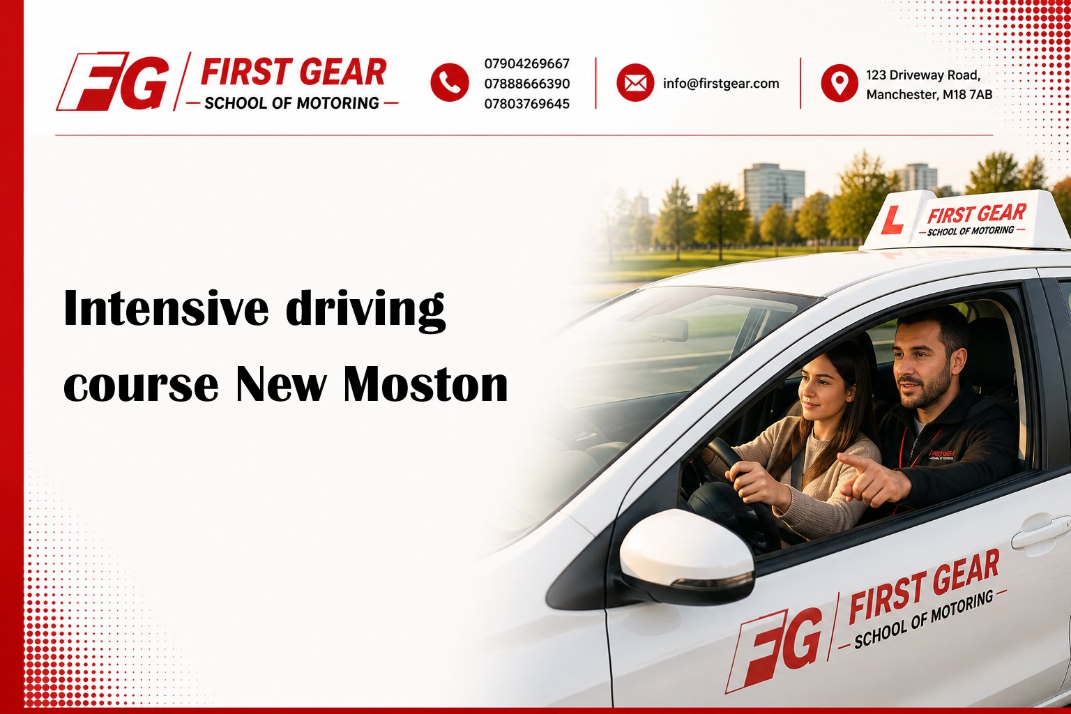 Intensive driving course New Moston